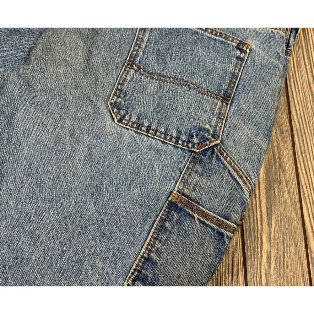 CE Schmidt Workwear Mens Jeans Heavyweight Carpenter Denim 46x30 Medium‎ Wash